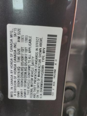 2015 HONDA CR-V EXL - 2HKRM3H77FH526989