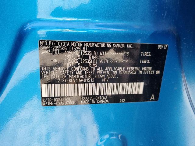 2017 Toyota Rav4 Limited VIN: 2T3YFREV1HW401512 Lot: 60138654