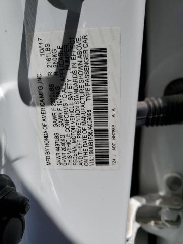 19UUB1F56JA009898 2018 Acura Tlx Tech