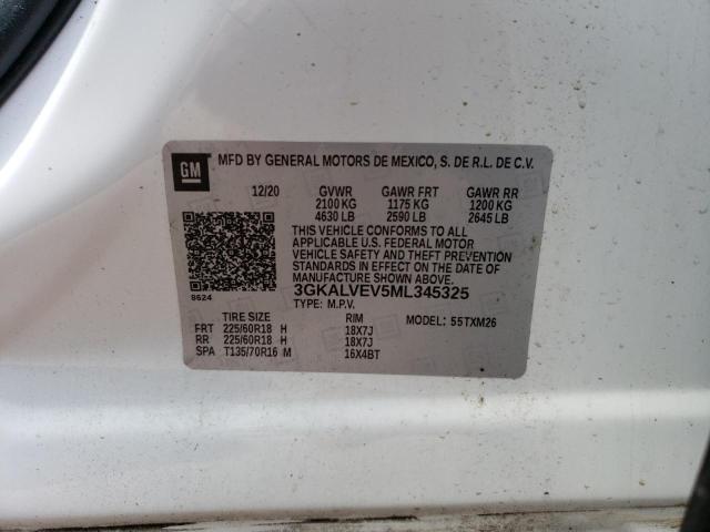 2021 GMC Terrain Slt VIN: 3GKALVEV5ML345325 Lot: 57854104