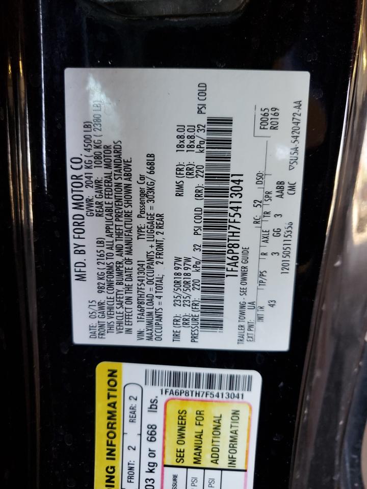 1FA6P8TH7F5413041 2015 Ford Mustang