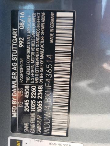 2017 Mercedes-Benz C 300 VIN: WDDWJ4JBXHF436514 Lot: 57438994