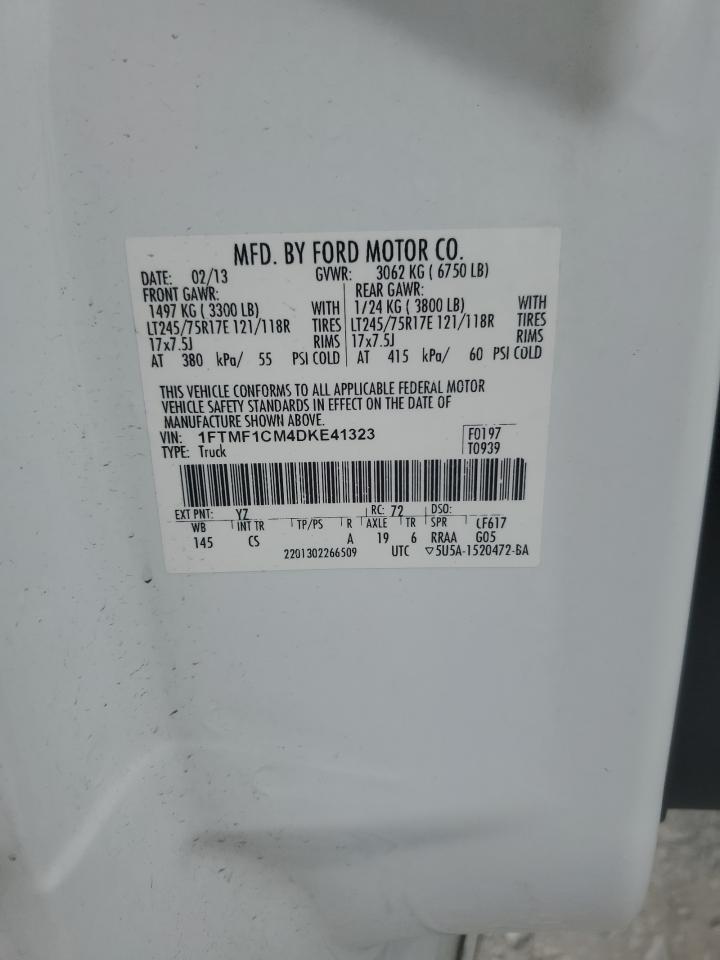 1FTMF1CM4DKE41323 2013 Ford F150