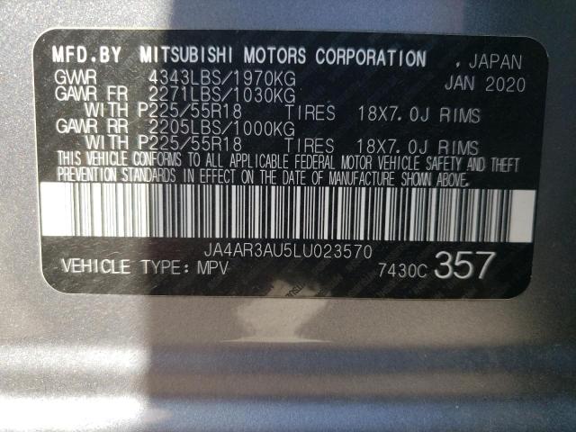 2020 Mitsubishi Outlander Sport Es VIN: JA4AR3AU5LU023570 Lot: 60143654