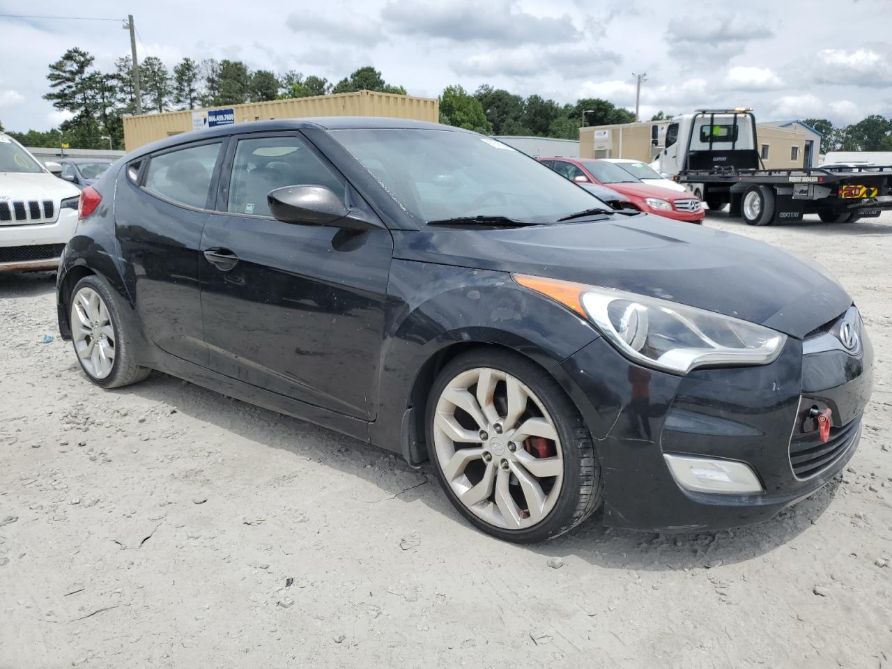 KMHTC6AD6DU095327 2013 Hyundai Veloster Base W/Black