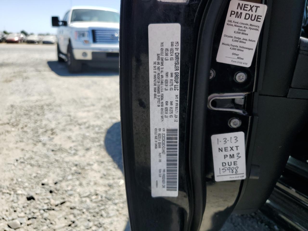 2C3CCACG8CH310467 2012 Chrysler 300 Limited