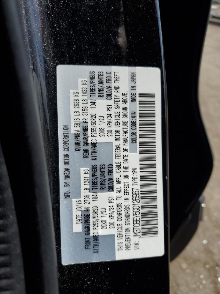 JM3TCBEY5G0126967 2016 Mazda Cx-9 Signature