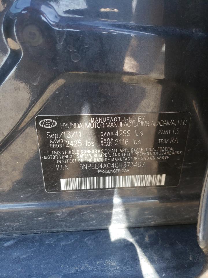 5NPEB4AC4CH373467 2012 Hyundai Sonata Gls