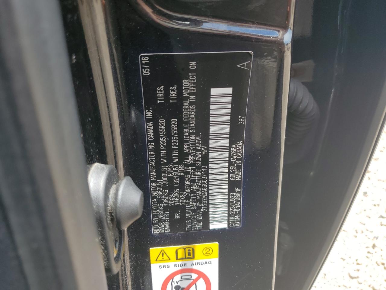 2T2BZMCA6GC037110 2016 Lexus Rx 350 Base