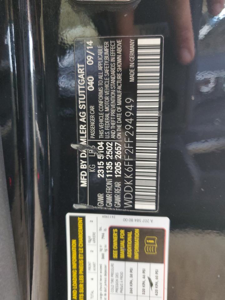 WDDKK6FF2FF294949 2015 Mercedes-Benz E 400