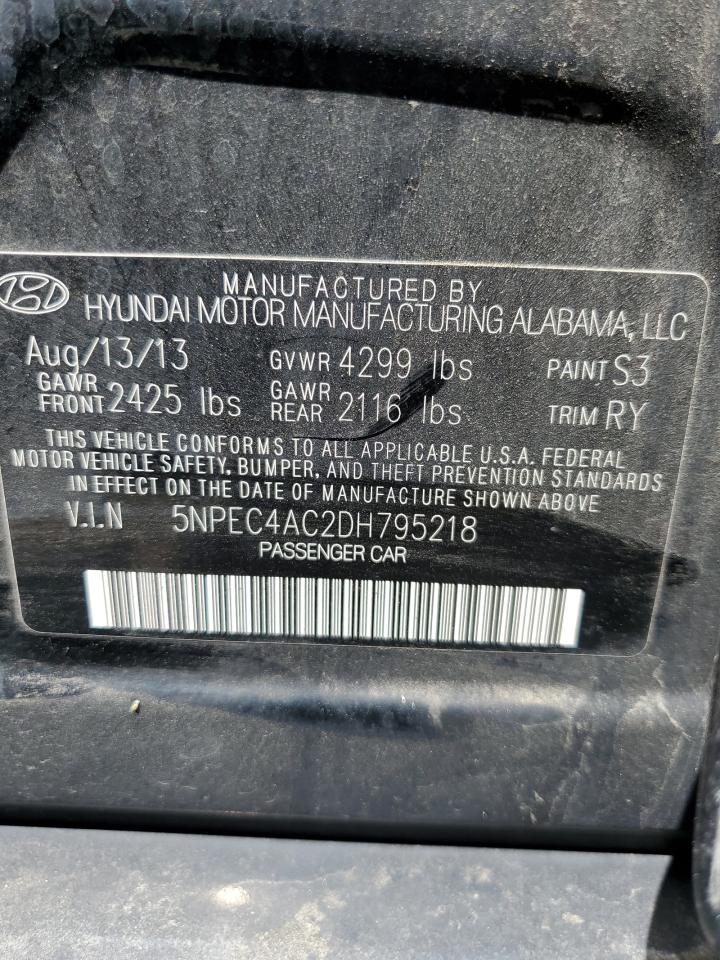 5NPEC4AC2DH795218 2013 Hyundai Sonata Se