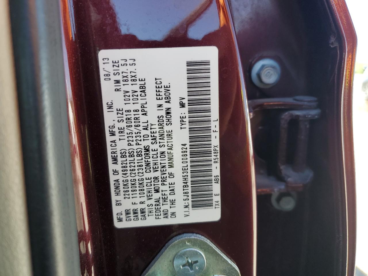 5J8TB4H53EL008924 2014 Acura Rdx Technology