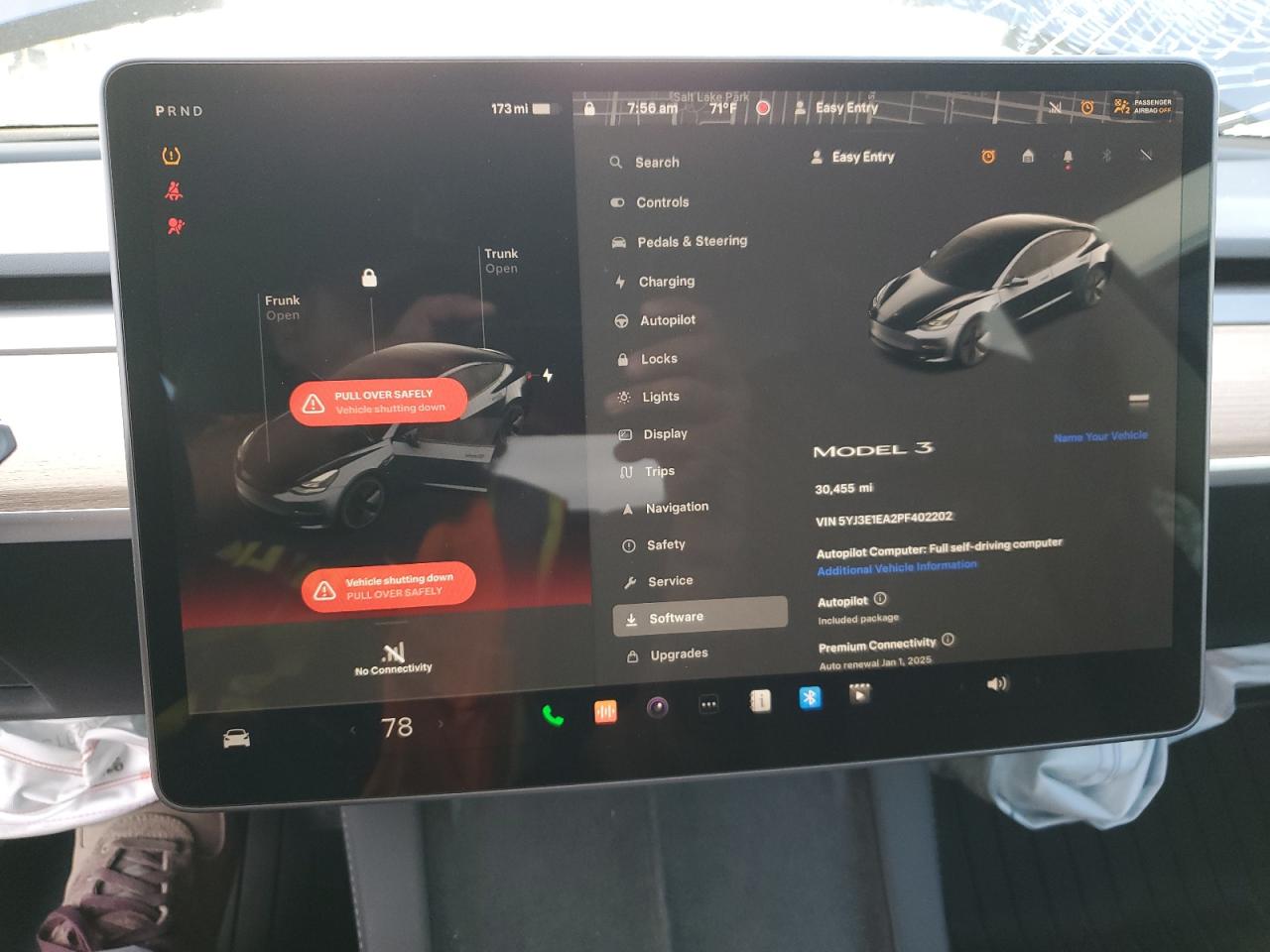 2023 Tesla Model 3 vin: 5YJ3E1EA2PF402202