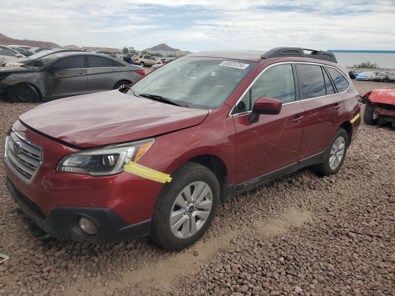 2017 Subaru Outback 2.5I Premium vin: 4S4BSADC5H3200780