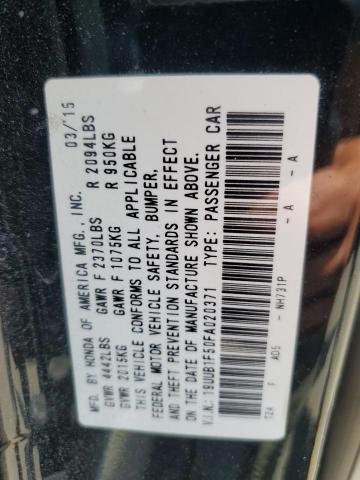 2015 Acura Tlx Tech VIN: 19UUB1F50FA020371 Lot: 59734264