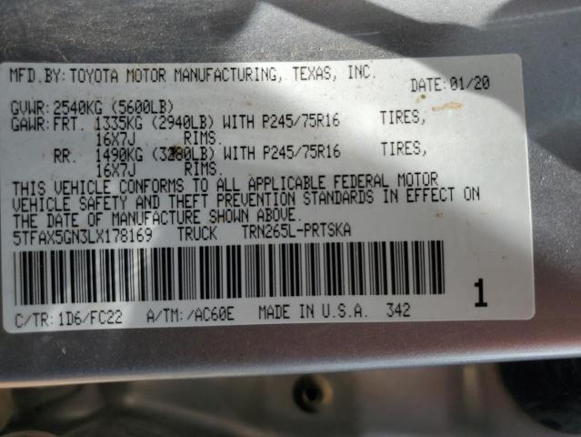 2020 TOYOTA TACOMA DOU - 5TFAX5GN3LX178169
