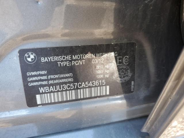 2012 BMW 328 Xi VIN: WBAUU3C57CA543615 Lot: 59884044