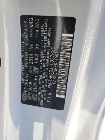 2020 Hyundai Veloster Turbo VIN: KMHTH6ABXLU027630 Lot: 58359404