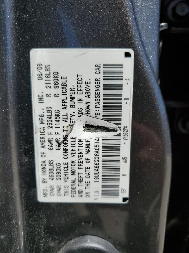 19UUA66228A051422 2008 Acura Tl