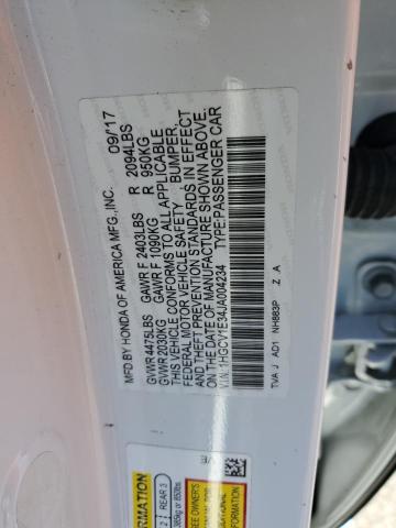 1HGCV1E34JA004234 2018 Honda Accord Sport