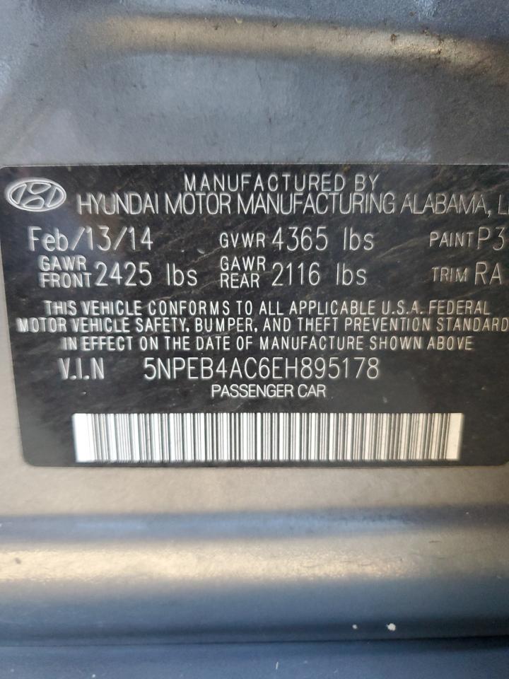 5NPEB4AC6EH895178 2014 Hyundai Sonata Gls