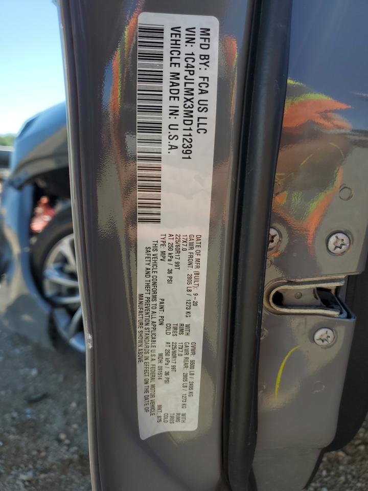 1C4PJLMX3MD112391 2021 Jeep Cherokee Latitude Lux