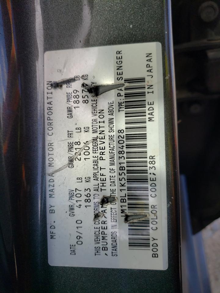 JM1BL1K55B1384028 2011 Mazda 3 S