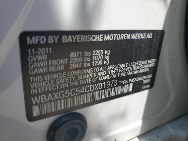 2012 BMW 528 I VIN: WBAXG5C54CDX01973 Lot: 59248624