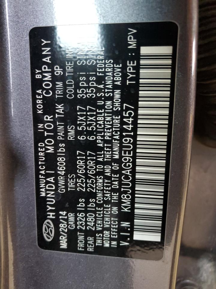 KM8JUCAG9EU914457 2014 Hyundai Tucson Gls