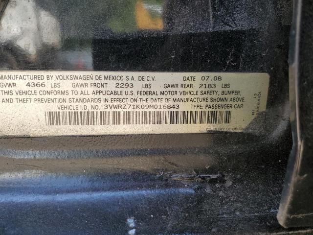 2009 Volkswagen Jetta Se VIN: 3VWRZ71K09M016843 Lot: 57369924