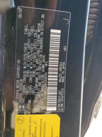 2008 Lexus Rx 400H VIN: JTJGW31U282008596 Lot: 58350074