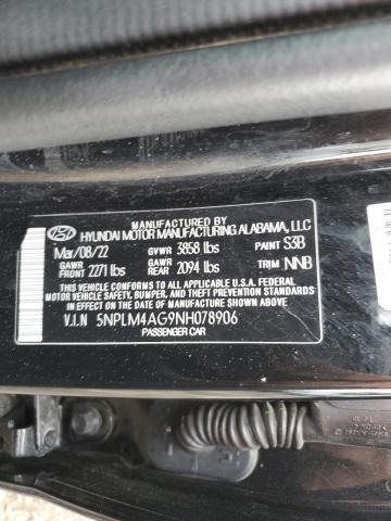 2022 Hyundai Elantra Sel VIN: 5NPLM4AG9NH078906 Lot: 57846374