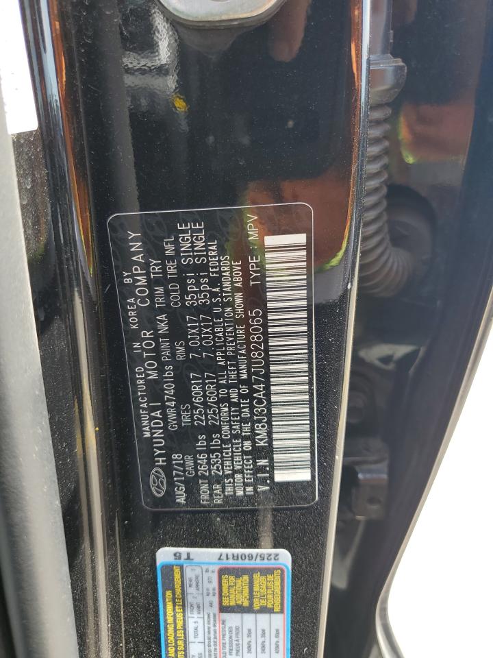 KM8J3CA47JU828065 2018 Hyundai Tucson Sel