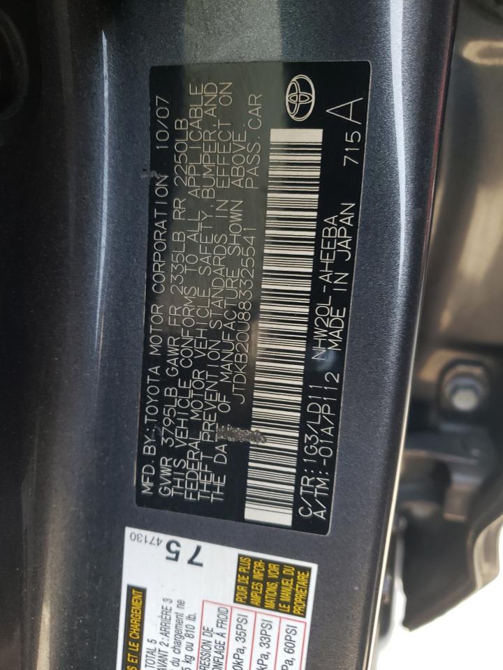 JTDKB20U883325541 2008 Toyota Prius