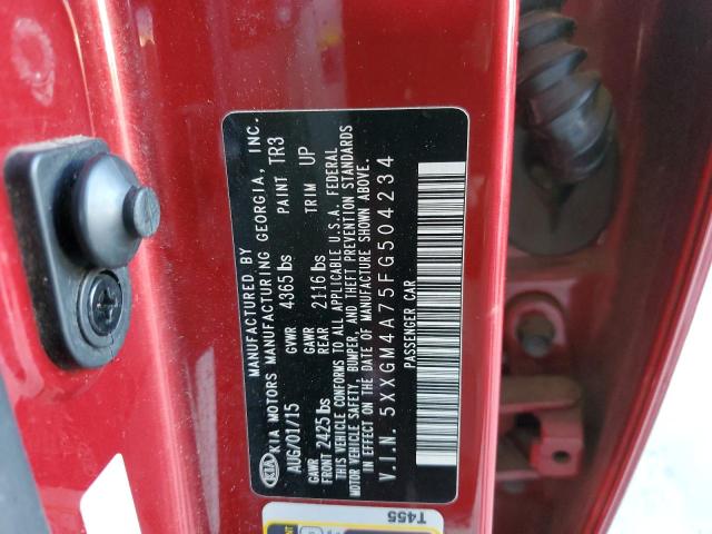 2015 Kia Optima Lx VIN: 5XXGM4A75FG504234 Lot: 57313724