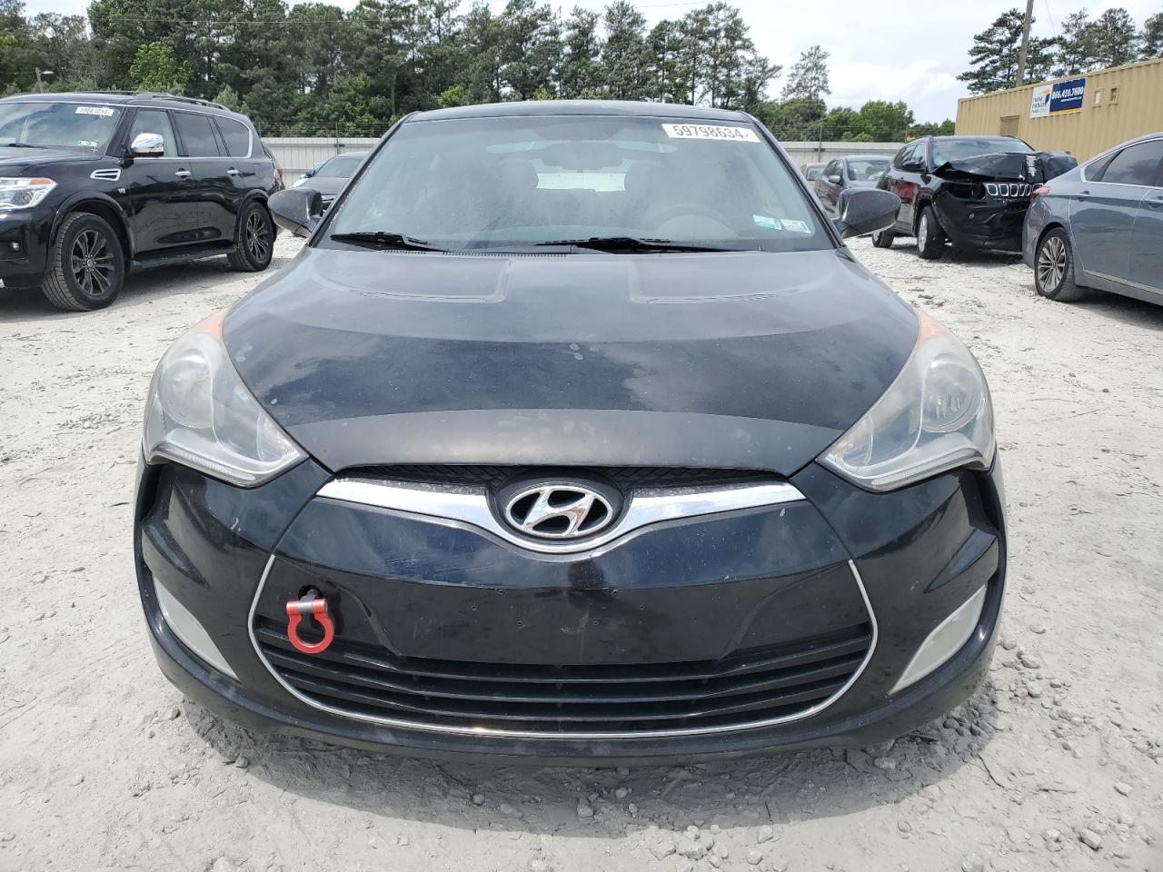 KMHTC6AD6DU095327 2013 Hyundai Veloster Base W/Black