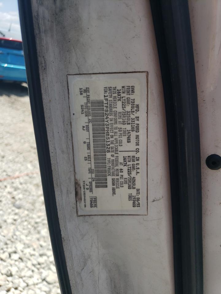 1FTFS24Y3PHB51328 1993 Ford Econoline E250 Super Duty Van