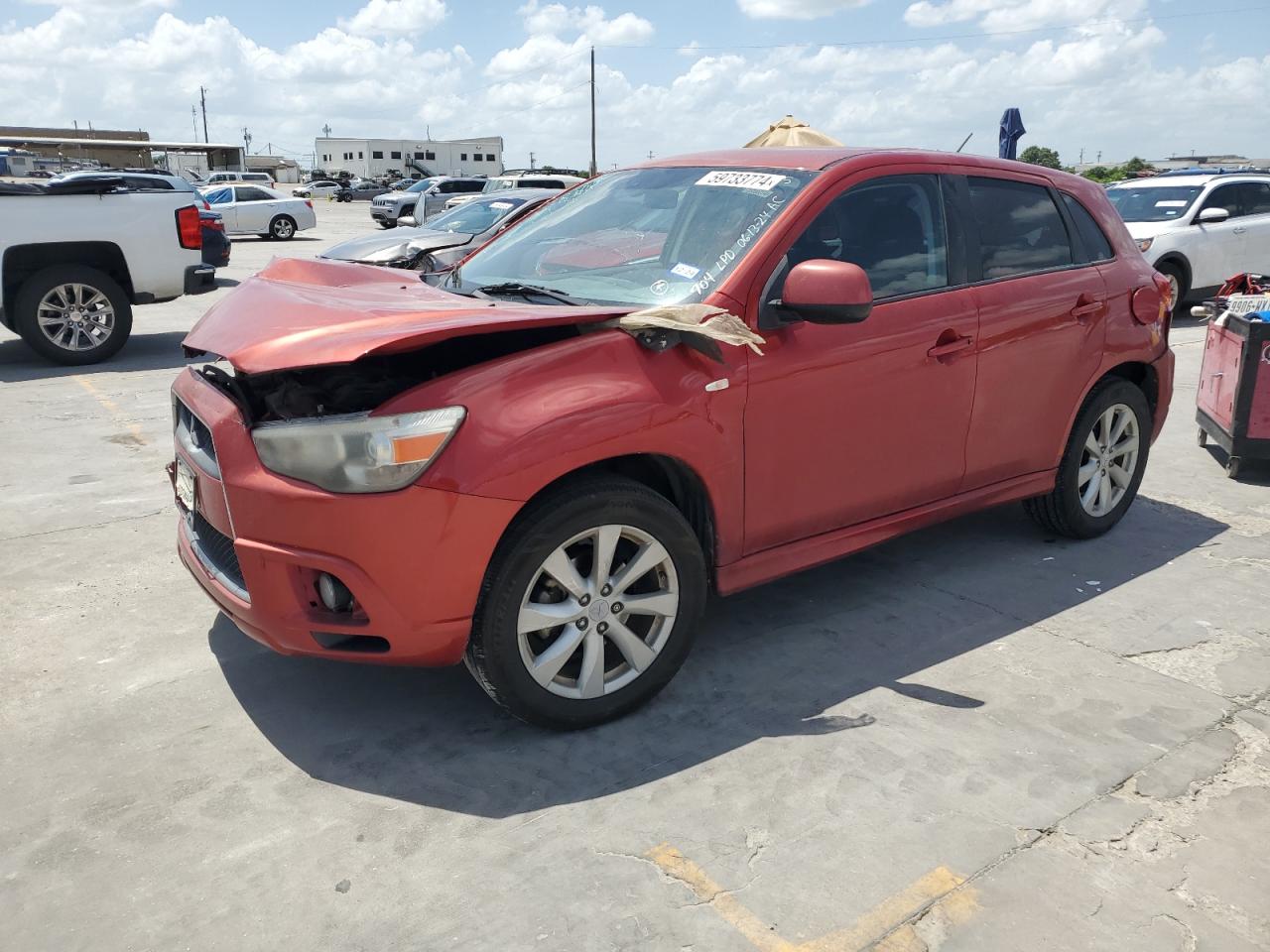 2012 Mitsubishi Outlander Sport Se vin: JA4AP4AU4CZ008623