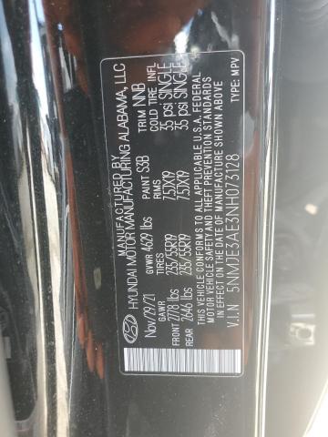 2022 Hyundai Tucson Limited VIN: 5NMJE3AE3NH073128 Lot: 58983314