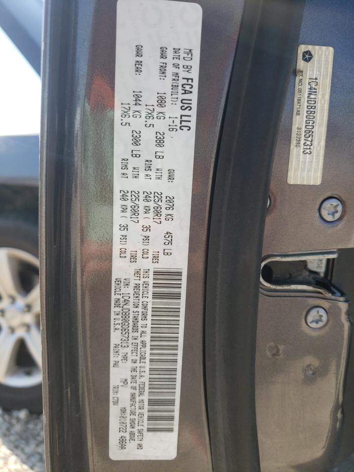 1C4NJDBB0GD657313 2016 Jeep Compass Sport