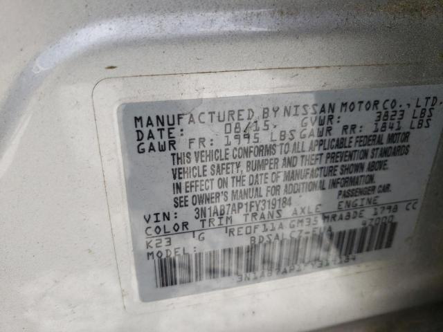 2015 NISSAN SENTRA S - 3N1AB7AP1FY319184