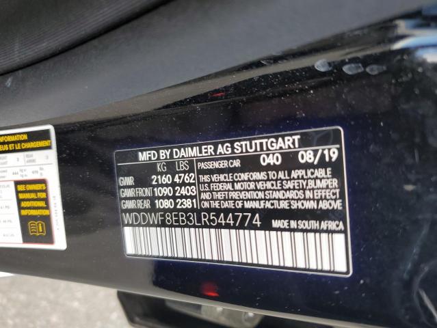 2020 Mercedes-Benz C 300 4Matic VIN: WDDWF8EB3LR544774 Lot: 56848954