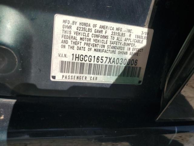 1HGCG1657XA030006 1999 Honda Accord Ex