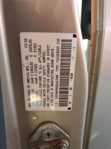 2006 Honda Accord Ex VIN: 1HGCM668X6A047686 Lot: 59086574