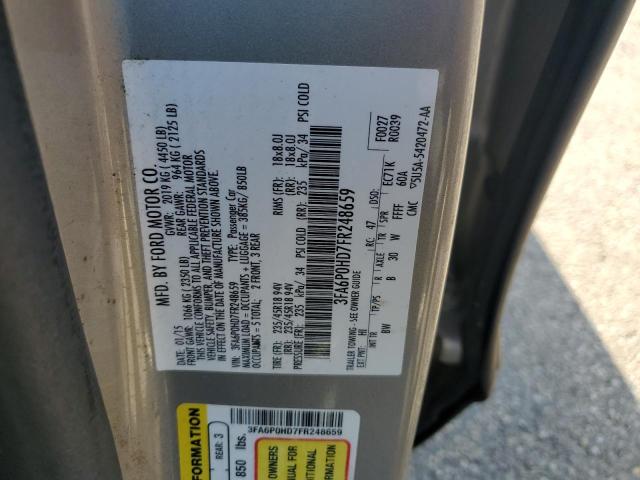 VIN 3FA6P0HD7FR248659 2015 Ford Fusion, SE no.12