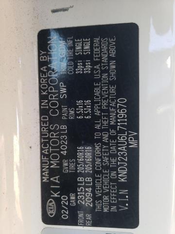 2020 Kia Soul Lx VIN: KNDJ23AU6L7119670 Lot: 59547124