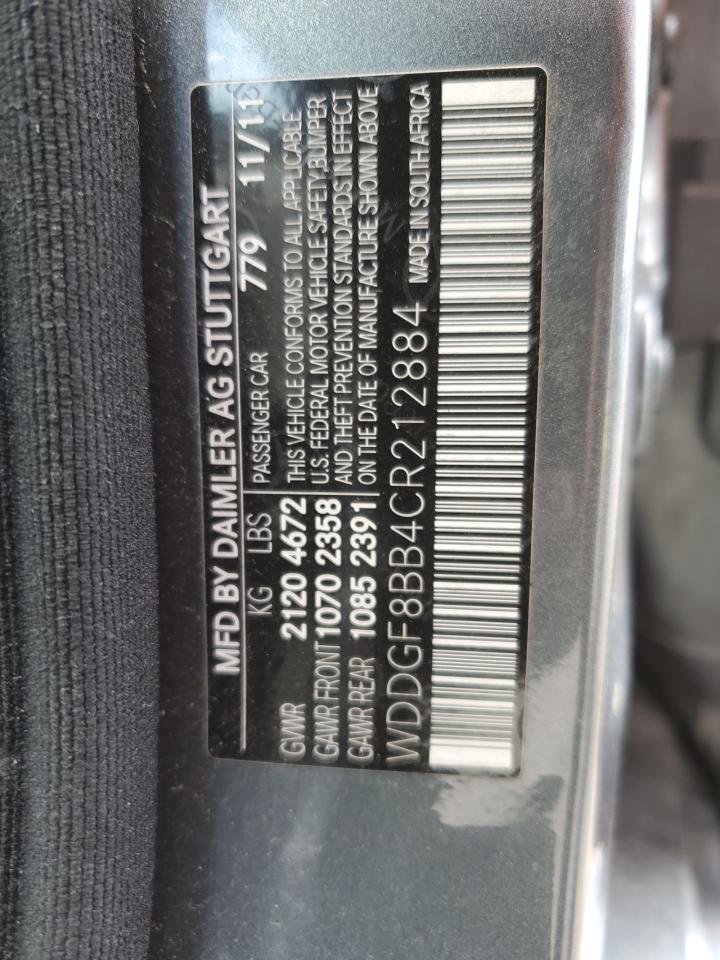 WDDGF8BB4CR212884 2012 Mercedes-Benz C 300 4Matic