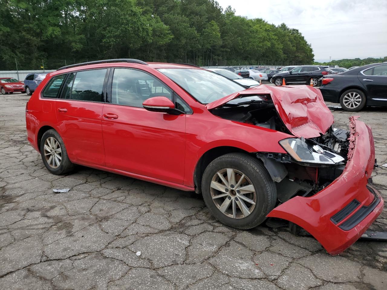 2017 Volkswagen Golf Sportwagen S vin: 3VWC17AU2HM504897