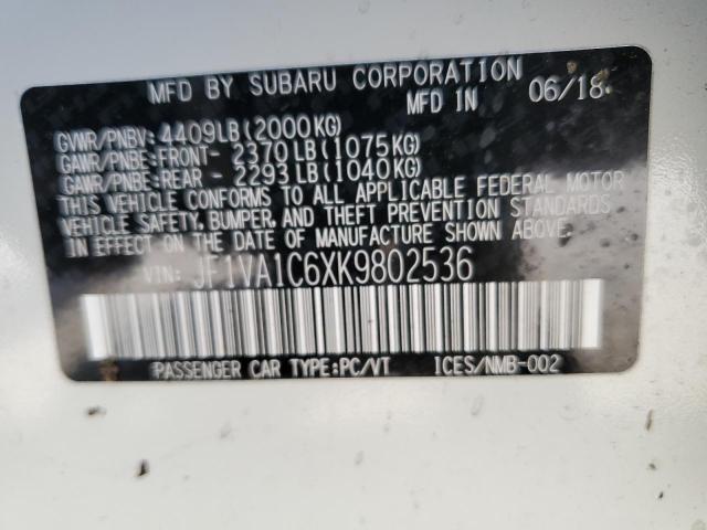 2018 SUBARU 360 JF1VA1C6XK9802536