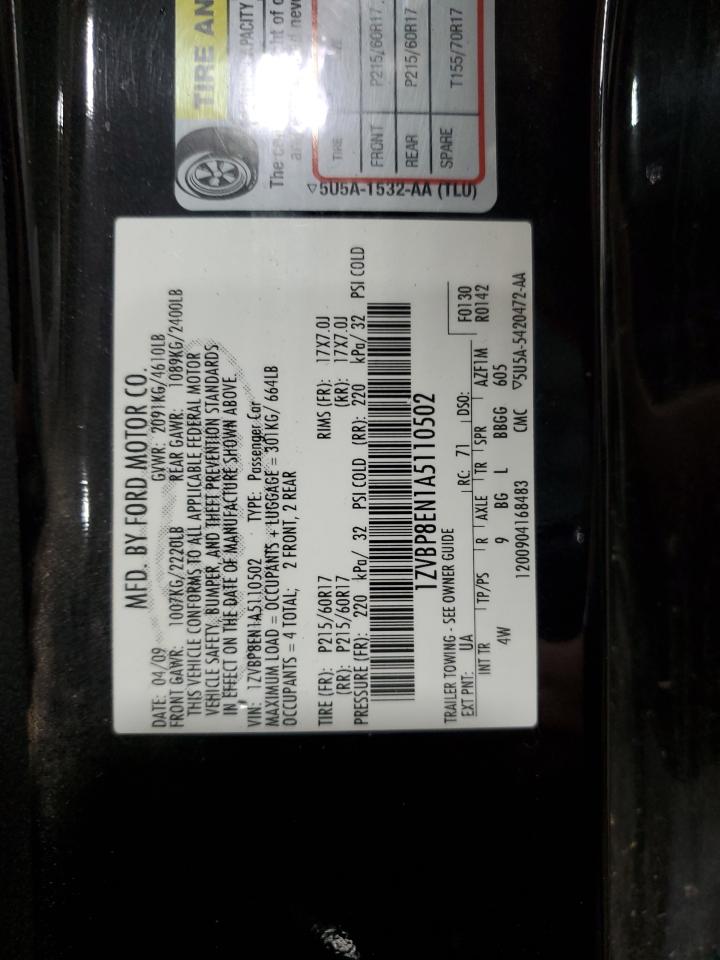 1ZVBP8EN1A5110502 2010 Ford Mustang